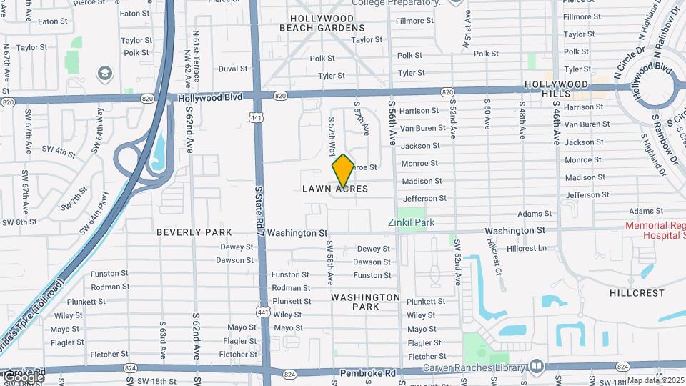 5713 Jefferson St Map and Location Details