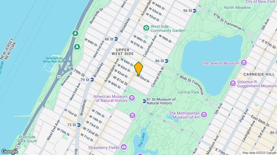62 W 83rd St Map and Location Details