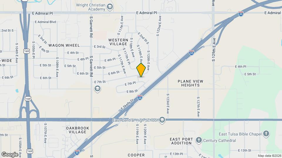 11809 E 7th Pl Map and Location Details