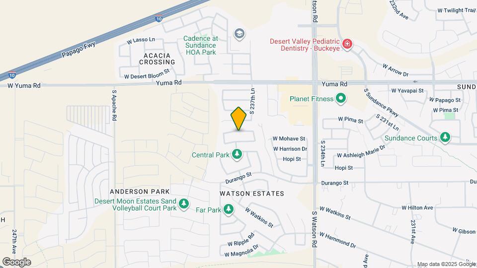 23795 W Cocopah St Map and Location Details
