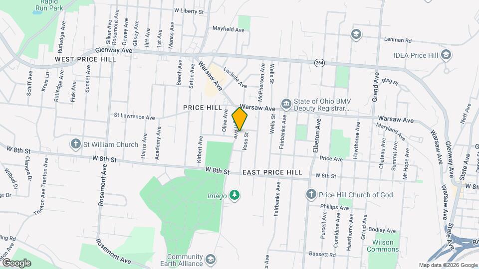 928 Enright Ave Map and Location Details
