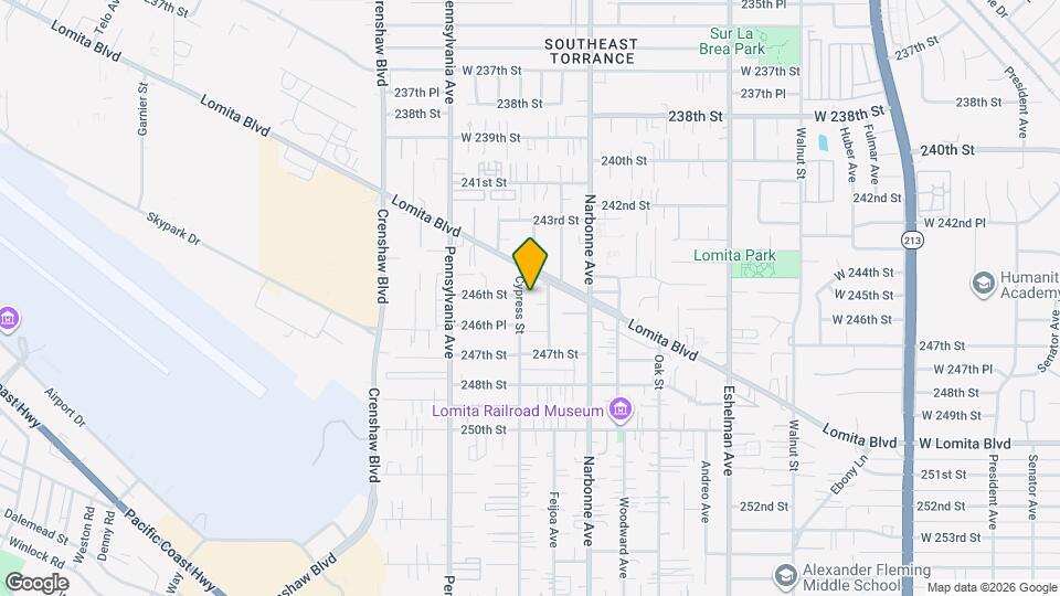24600 Cypress St Map and Location Details