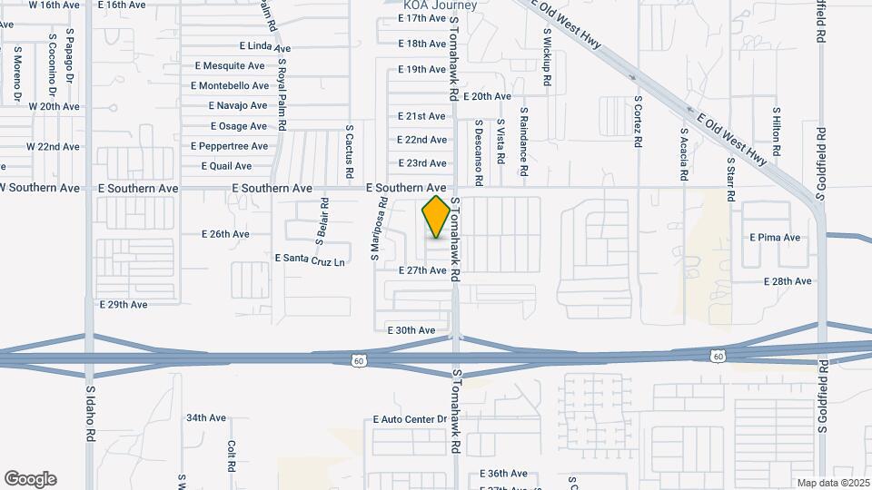 1510 E 26th Ln Map and Location Details