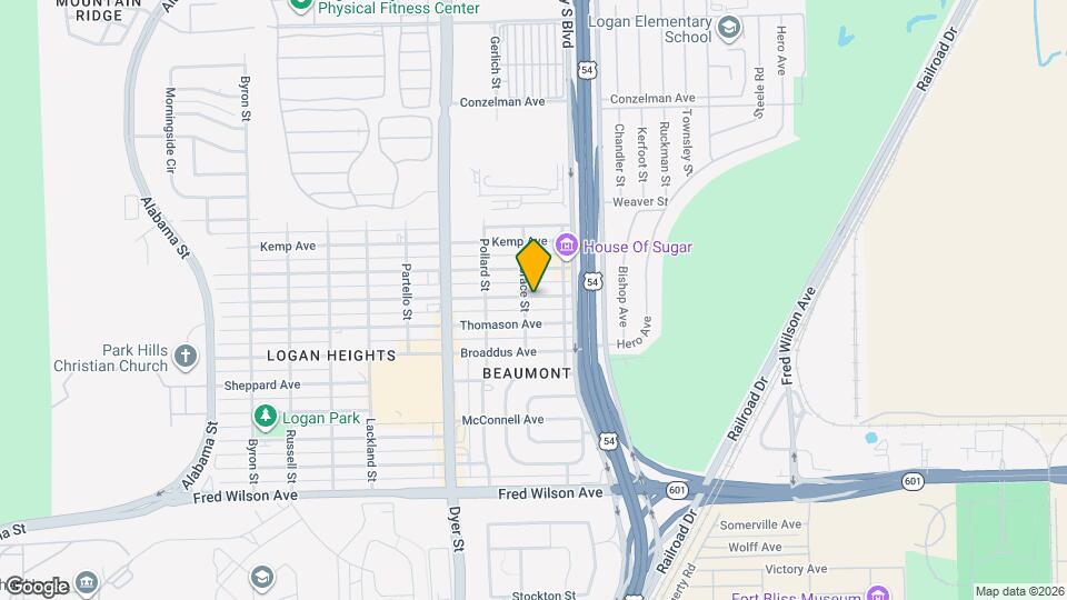 4204 Flory Ave Map and Location Details