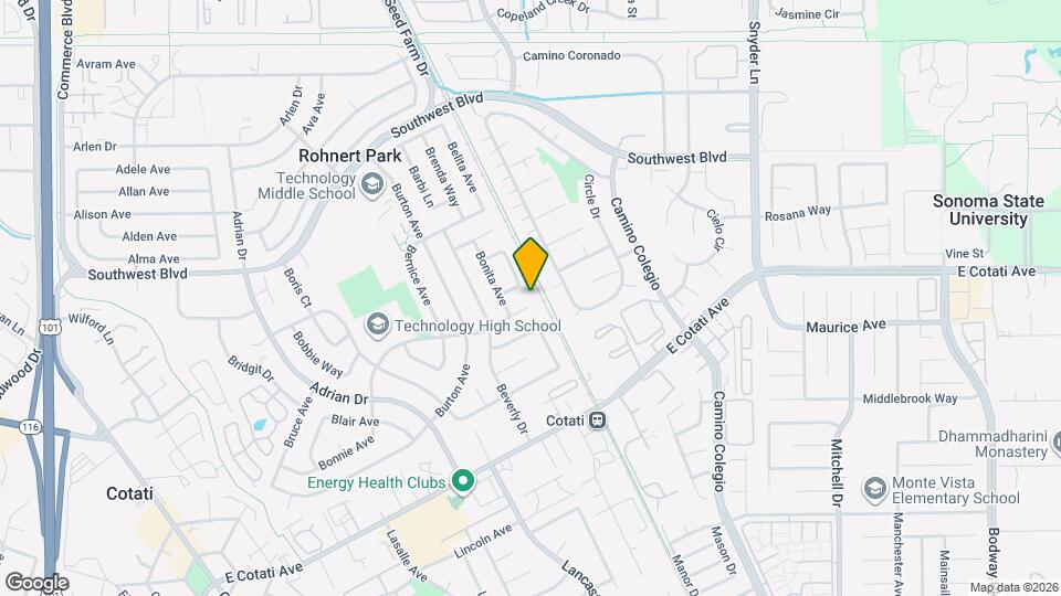 746 Bonnie Ave Map and Location Details