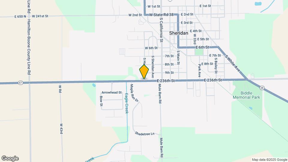 1439 Bigleaf Dr Map and Location Details