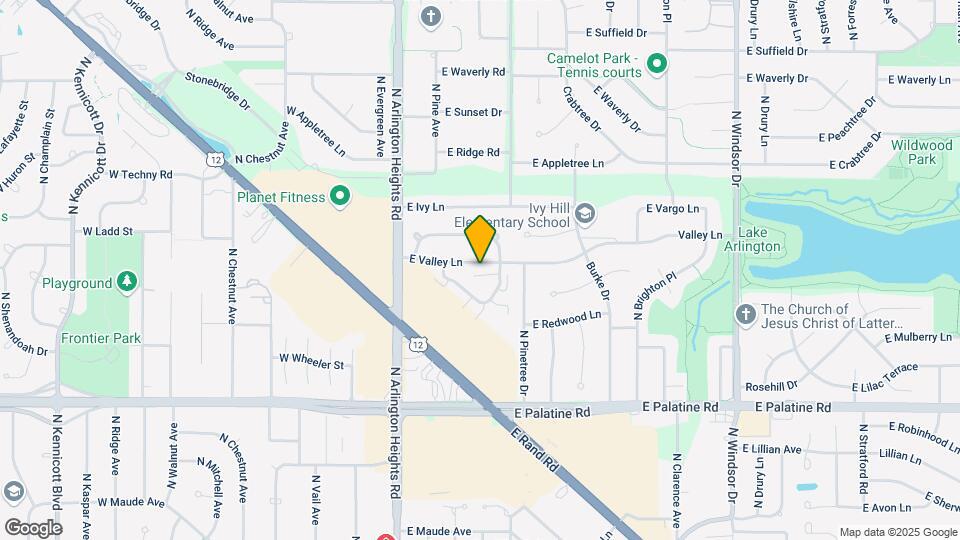 419 E Valley Ln Map and Location Details