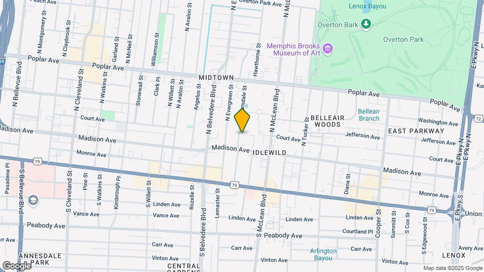 36 N Auburndale St Map and Location Details