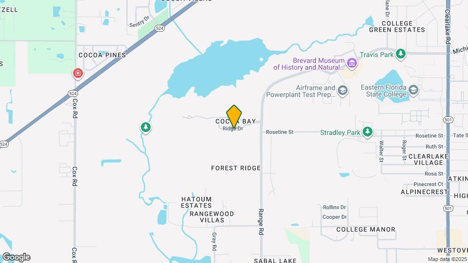 1617 Ridge Dr Map and Location Details