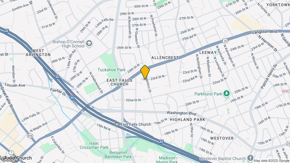 2250 N Quantico St Map and Location Details