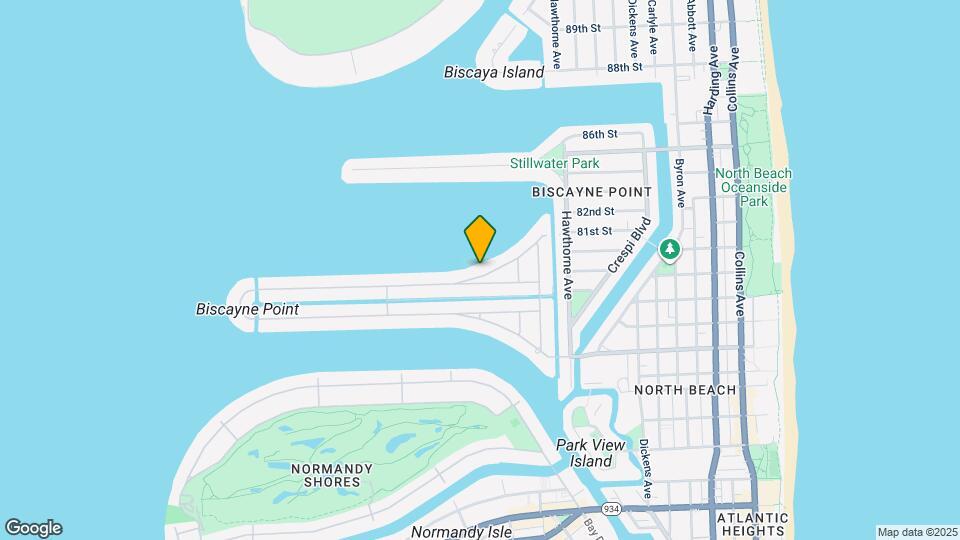 1375 N Biscayne Point Rd Map and Location Details