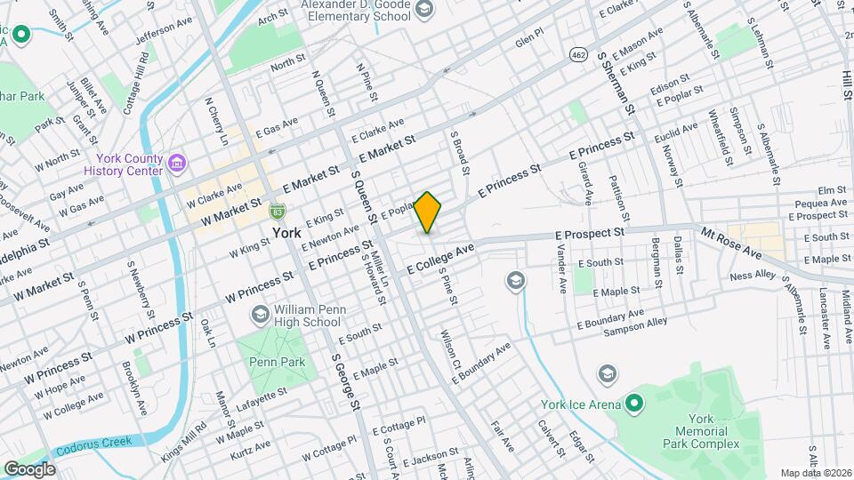 226 S Pine St Map and Location Details