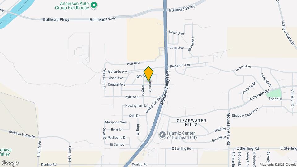 1665 Central Ave Map and Location Details