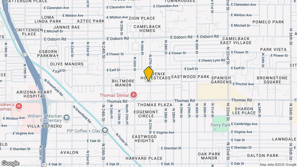 3002 N 27th St Map and Location Details