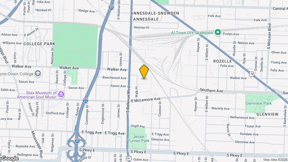 1278 Saxon Ave Map and Location Details