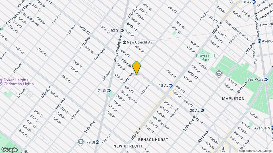 1623 66th St, Unit 2F Mapa y Detalles de la Ubicación