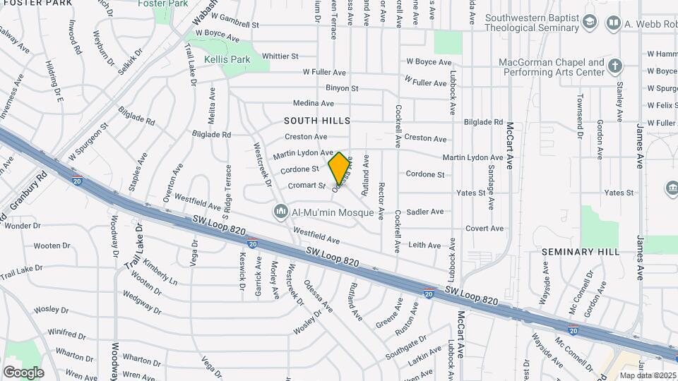 4955 Odessa Ave Map and Location Details