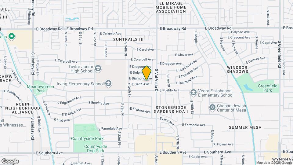 3528 E Delta Ave Mapa y Detalles de la Ubicación