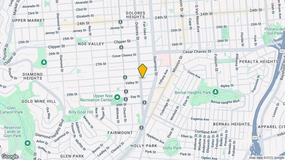 1535-1537 Dolores St Map and Location Details