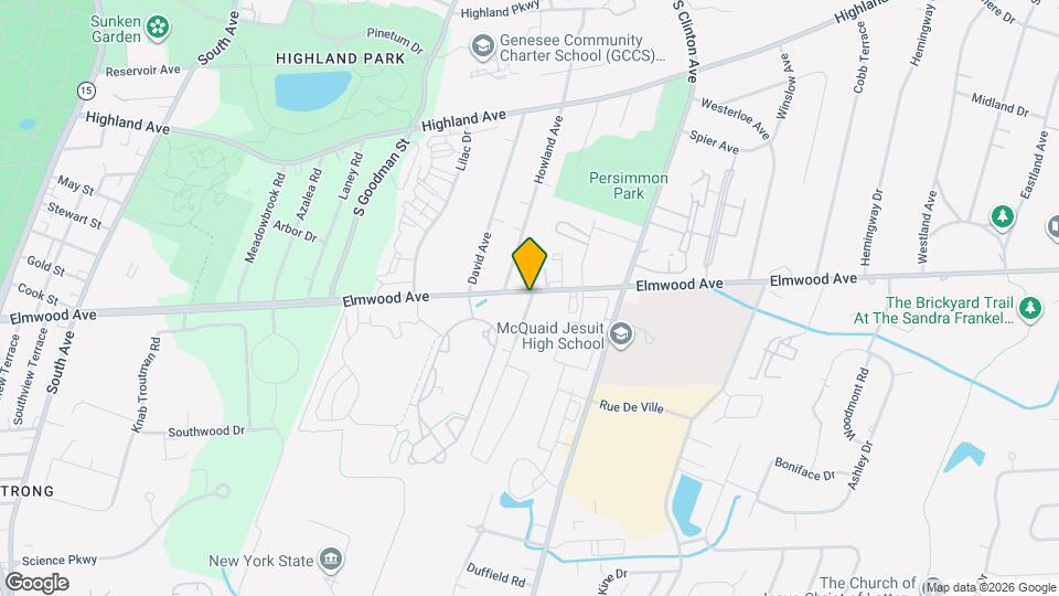 1600 Elmwood Avenue Apartments Map and Location Details