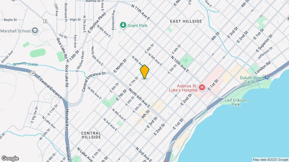 705 E 6th St Map and Location Details