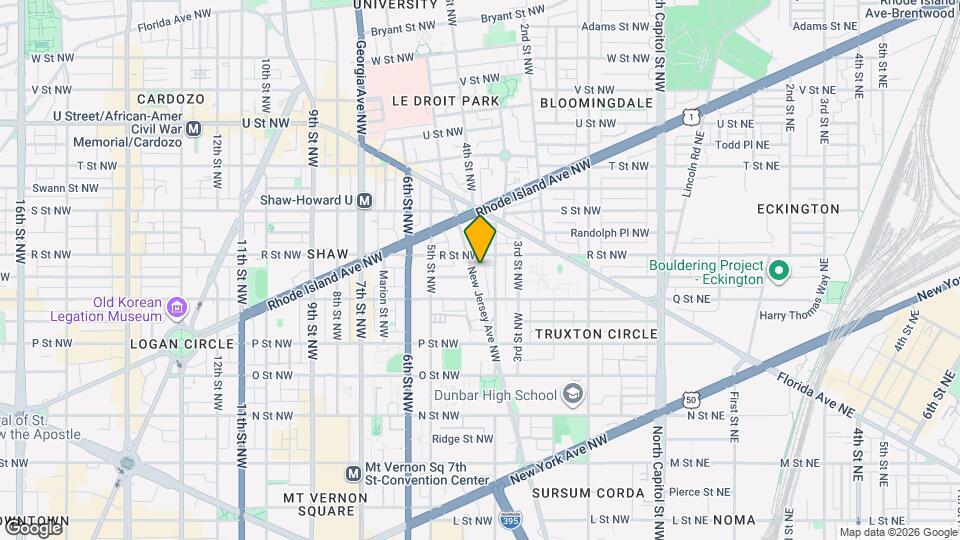 1641 New Jersey Ave NW Map and Location Details