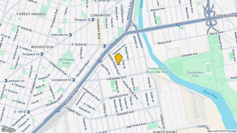 854 Hunts Point Ave Map and Location Details