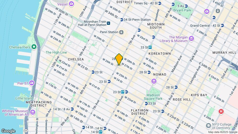 177 W 26th St Map and Location Details