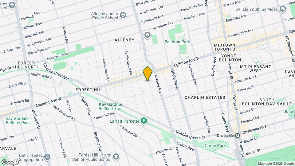 114 Braemar Ave Map and Location Details