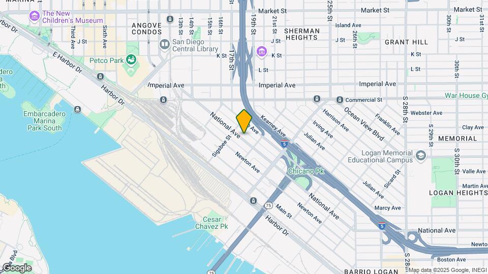1744 National Ave Mapa y Detalles de la Ubicación