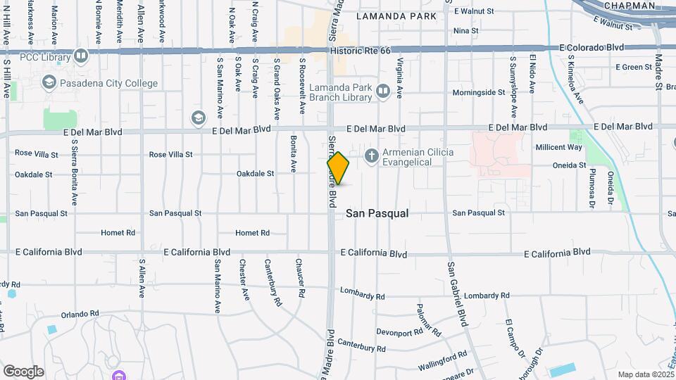 410 Sierra Madre Blvd Map and Location Details