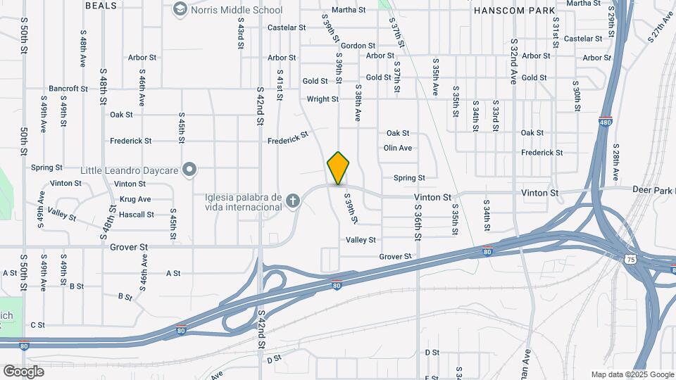 3911 Vinton St Map and Location Details