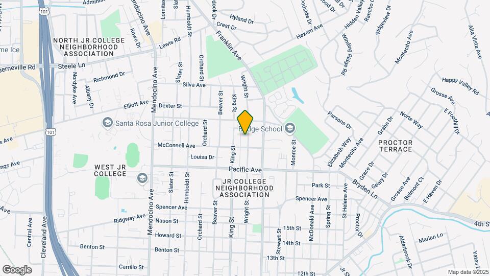 1575 Wright St Map and Location Details