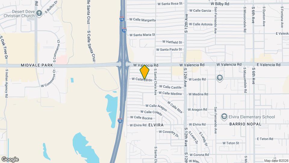 851 W Calle Lerdo Map and Location Details