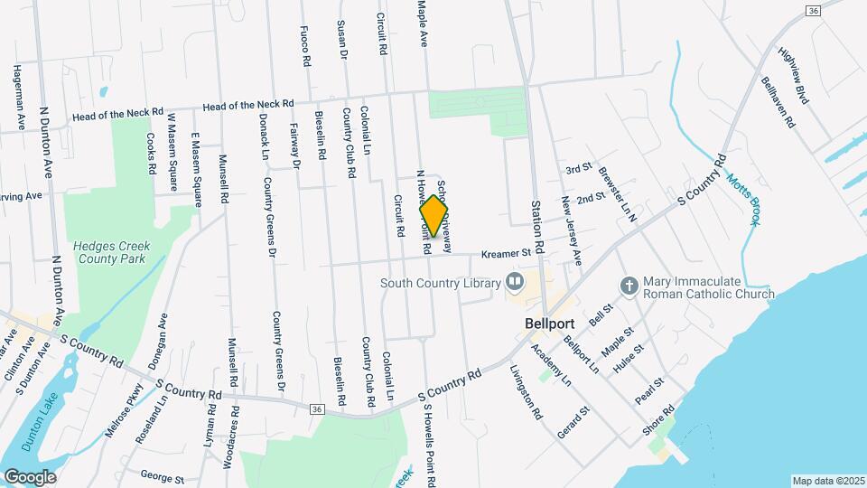 45 N Howells Point Rd Map and Location Details