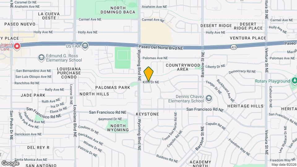 7721 White St NE Map and Location Details