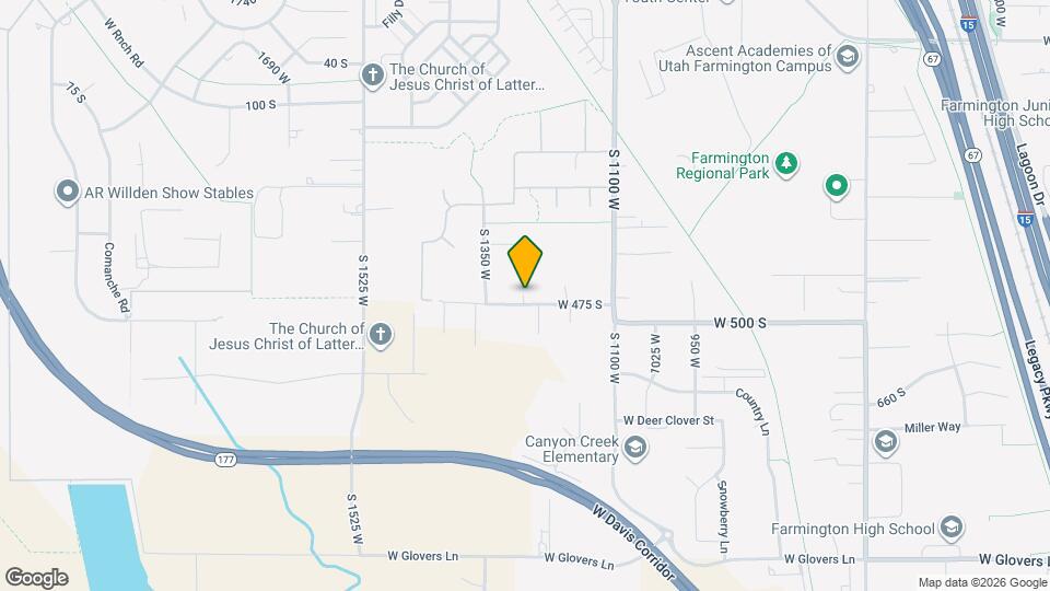 1266 W 475 S Map and Location Details