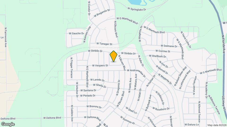 2471 W Vespero St Mapa y Detalles de la Ubicación