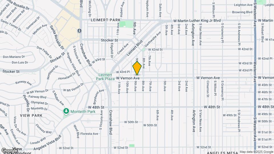 3029 W Vernon Ave Mapa y Detalles de la Ubicación