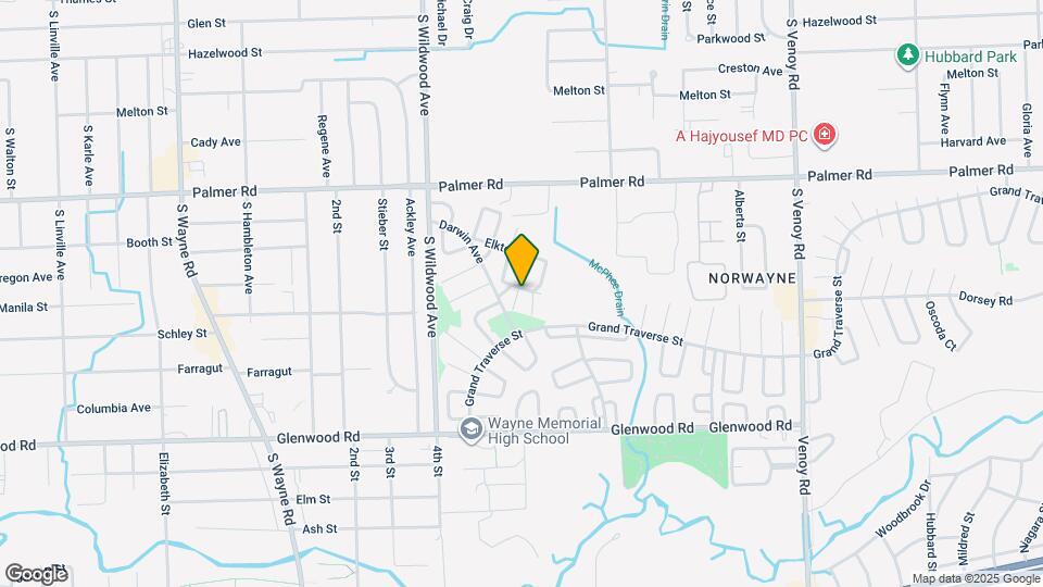 2206 Ellsworth St Map and Location Details