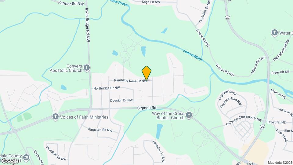 825 Rambling Rose Ct NW Map and Location Details