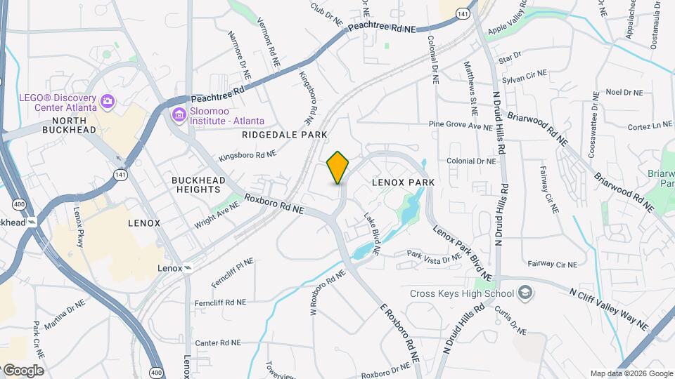 6132 Lenox Park Cir NE Mapa y Detalles de la Ubicación