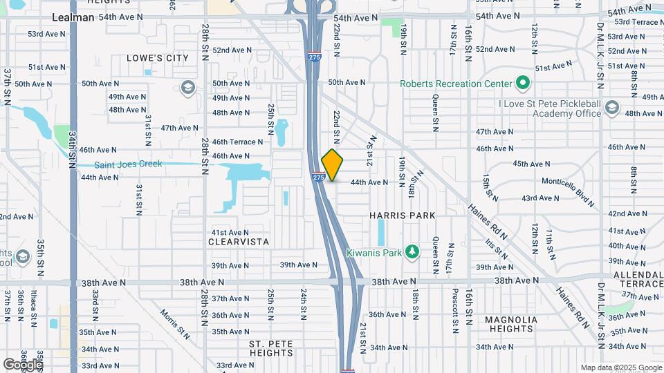 4326 22nd St N Map and Location Details