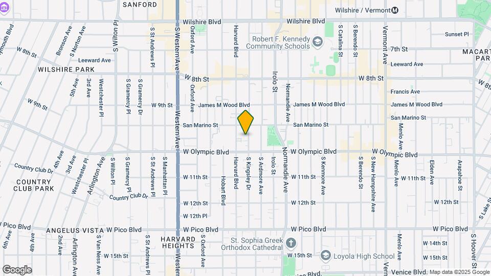 969 S Kingsley Dr Map and Location Details