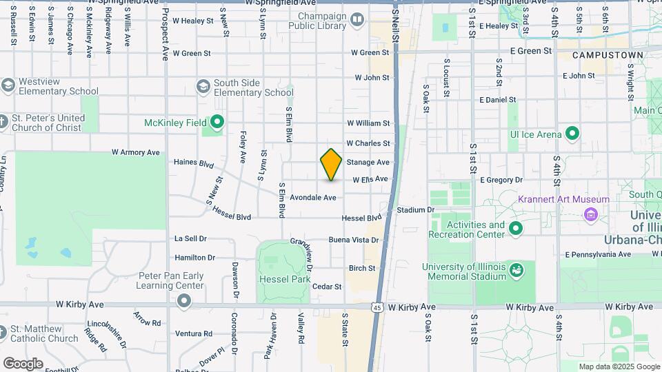307 W Ells Ave Map and Location Details