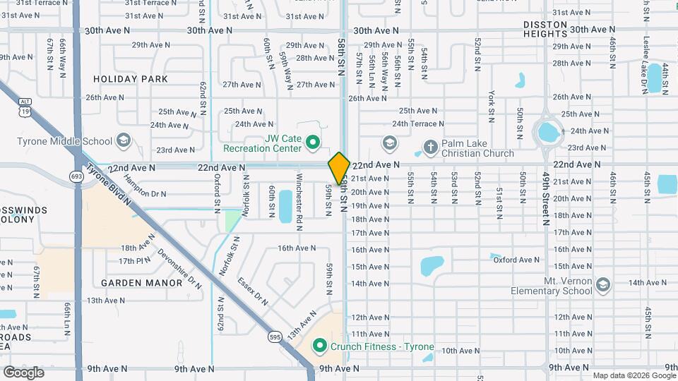 1988 58th St N Map and Location Details