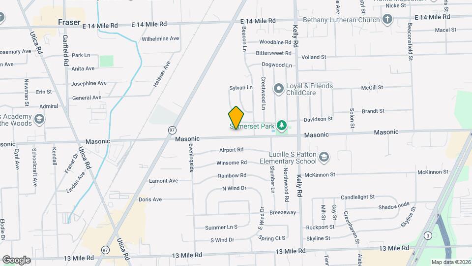 18391 Masonic Map and Location Details