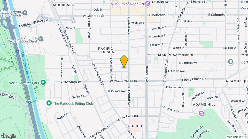 317 W Acacia Ave Map and Location Details
