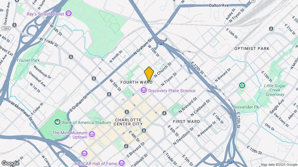 400 N Church St Mapa y Detalles de la Ubicación
