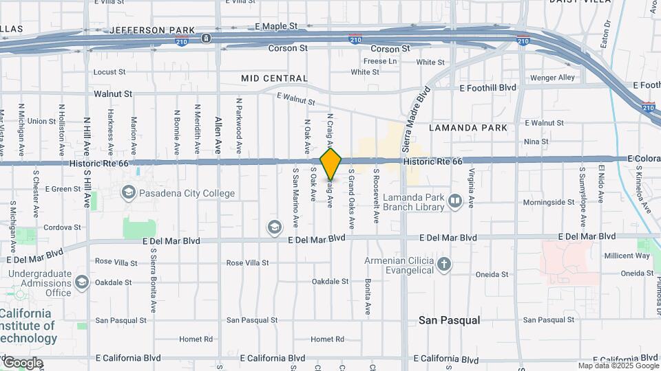 67 S Craig Ave Map and Location Details